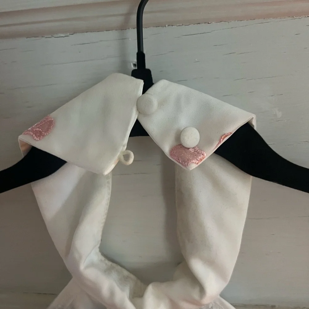 Lulu's Unique Impression Ivory 3D Floral Embroidered Halter Midi Dress - Picture 8 of 11